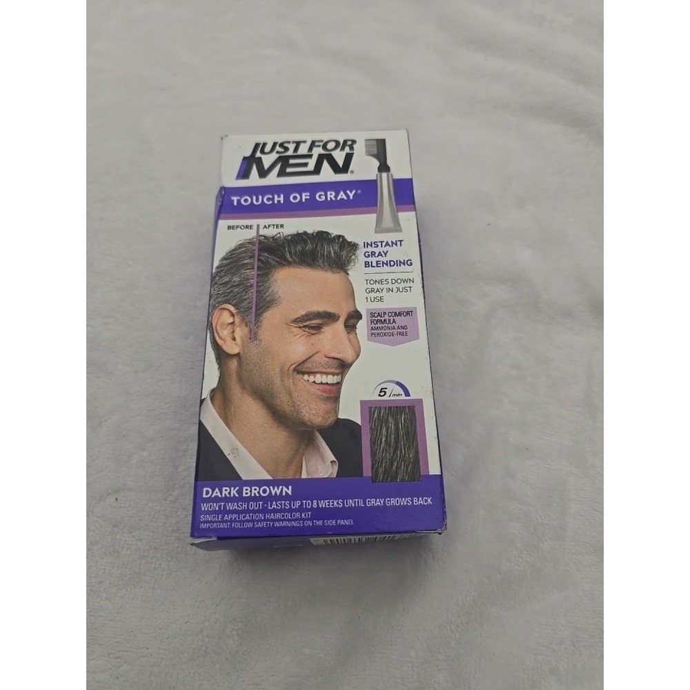 Just For Men Comb in Hair Color‎ T-45 Dark Brown Touch of Gray Coverage